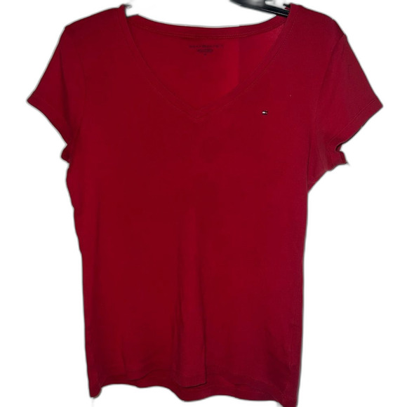 Tommy Hilfiger Women's Scarlet Short Sleeve Tee - Picture 1 of 3